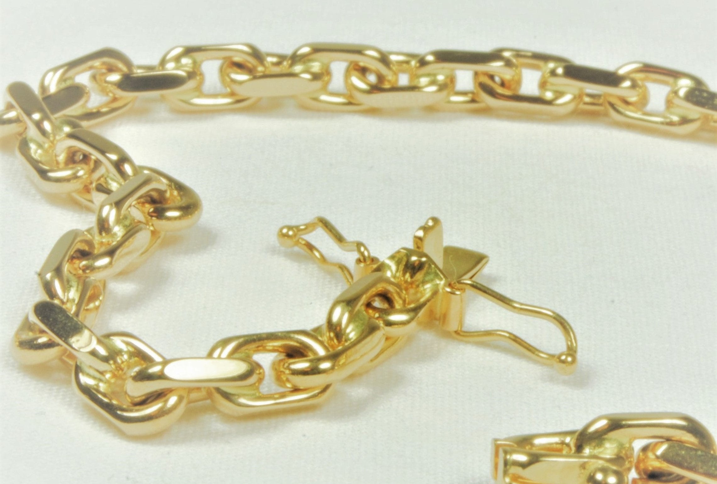 8Kt Guld anker facet armbånd 18,5cm, i gold, til female; male; unisex, fra BNH