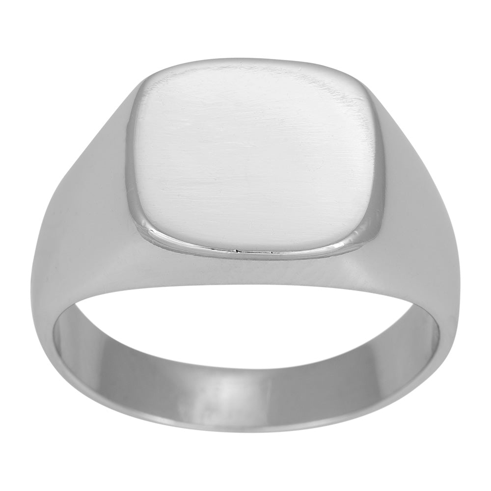 SON rhod. massiv sølvring poleret Str.62 – Ring i rhodineret sølv fra SON of NOA – Varenr. '10251040962