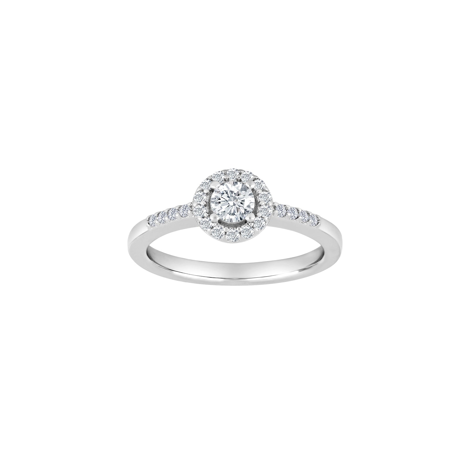Joanli Nor Rhodineret sølvring ElleNor B 7 mm Str.58, 925 sterlingsølv med rhodineret overflade, kubisk zirkonia, Ringstørrelse 58, 7 mm