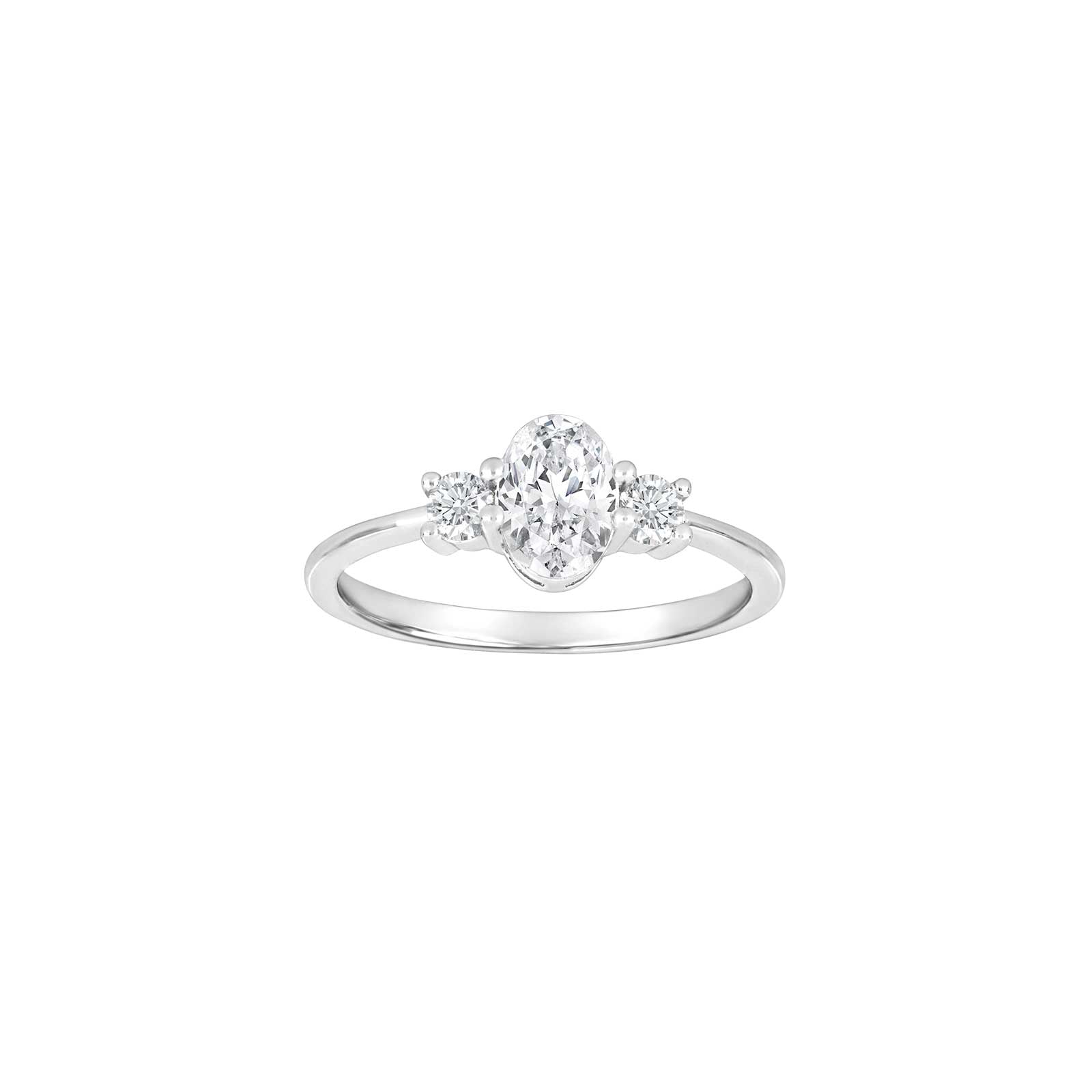 Joanli Nor ring KiraNor Str.52 i rhodineret sølv, 925 sterlingsølv med rhodineret overflade, Ringstørrelse 52