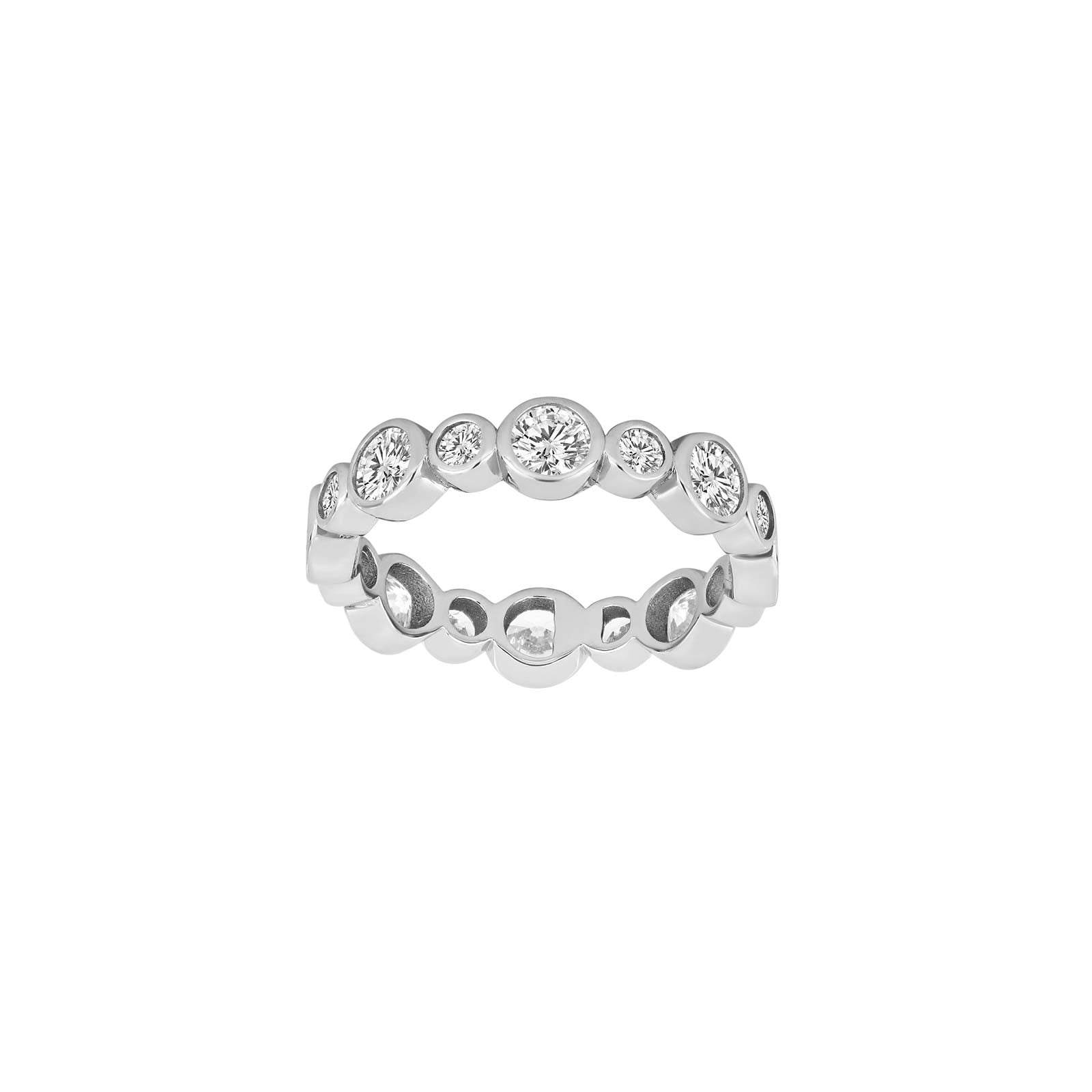 Joanli Nor ring NynneNor str. 54 i rhodineret sølv, 925 sterlingsølv med rhodineret overflade, Ringstørrelse 54