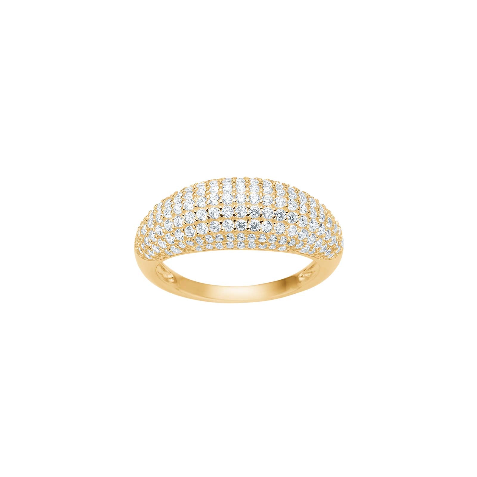 Joanli Nor ring PaulaNor str. 50 i forgyldt sølv, 925 sterlingsølv med 18 karat forgyldning, Ringstørrelse 50