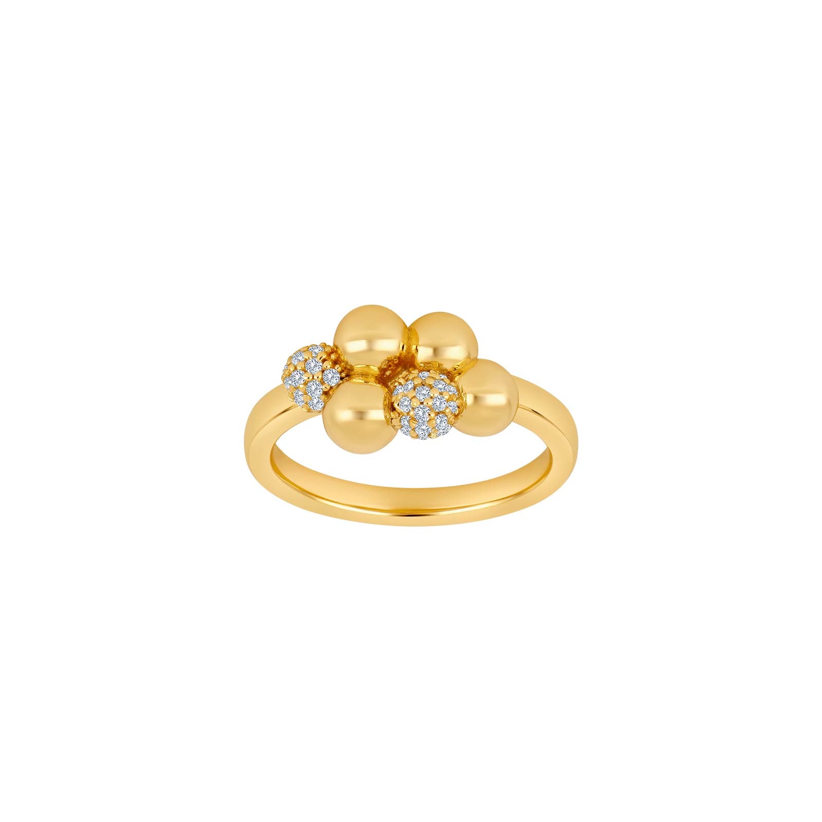 Forgyldt sølv ring OLINANOR str. 60 – Ring i rhodineret sølv fra Joanli Nor – Varenr. '10600035960