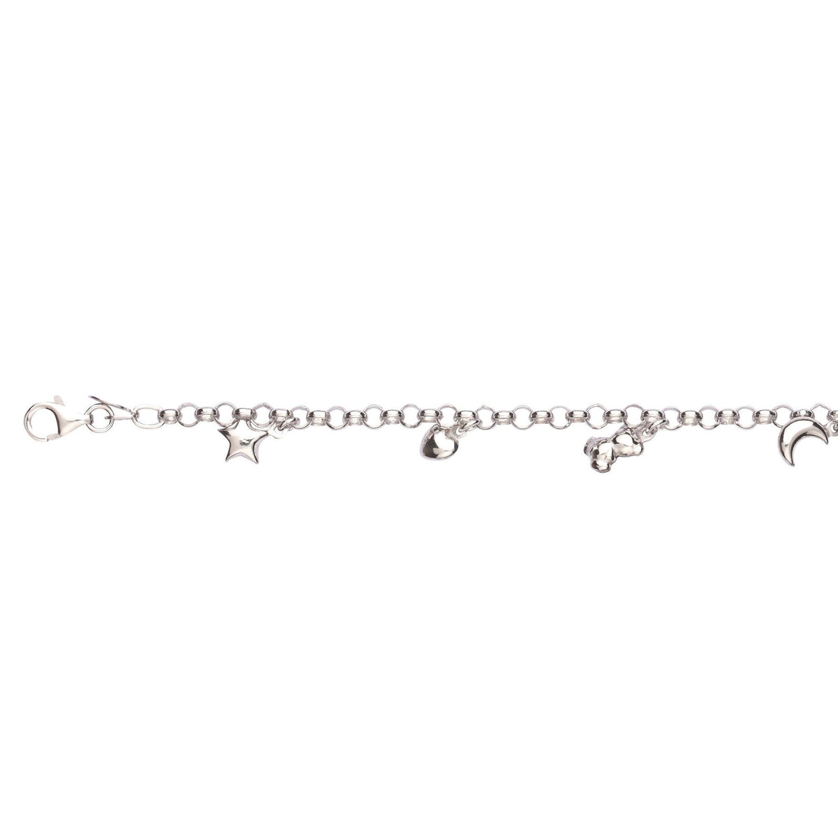 L&G Armbånd sølv rh.m/charms