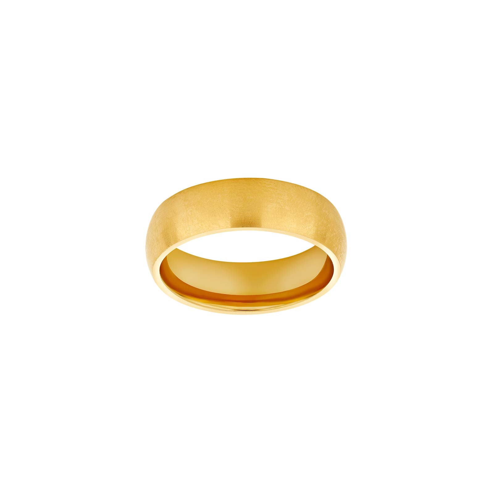 SON stål ring IP gold mat str. 52, fra SON of NOA
