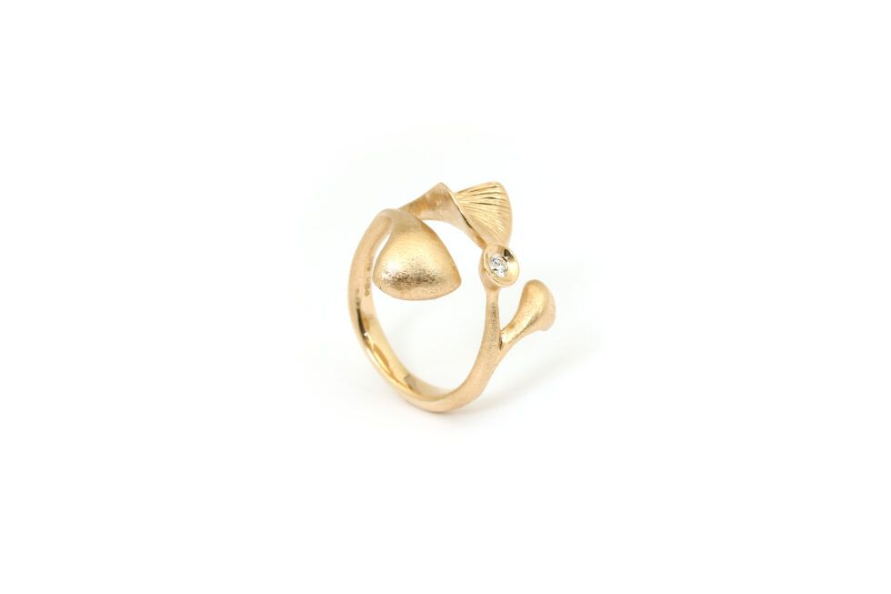 Per Borup Kaya ring, stor blank - 1140RX Hvidguld
