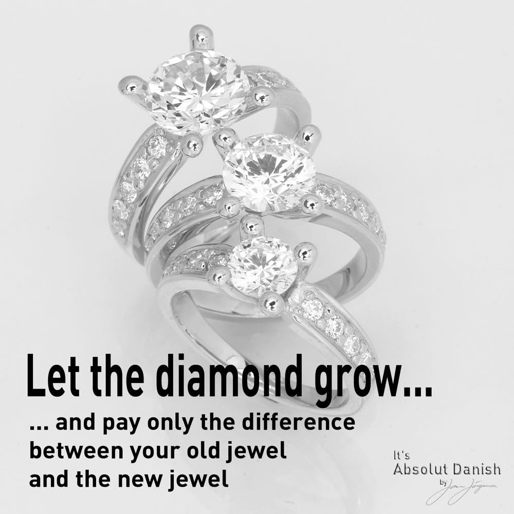Dream luxuz diamant ring hvidguld 3,00ct, til female, fra Jan Jørgensen