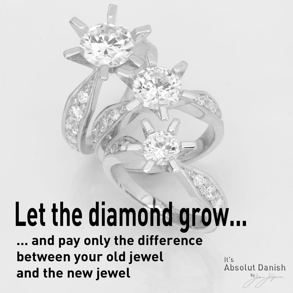 Dream deluxz Diamant ring hvidguld 2,50ct, til female, fra Jan Jørgensen