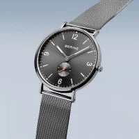 Bering - Ultra Slim | poleret/børstet grå | 18340-377