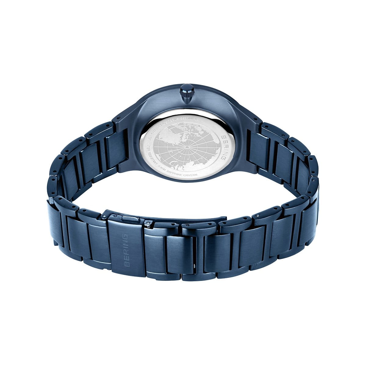 Bering - Solar | poleret/børstet blå | 14442-797, fra Bering