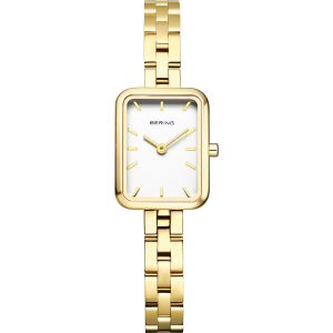 Bering Classic Ur poleret guld hvid - 14520-734, frontvisning, rustfrit stål, hvid urskive