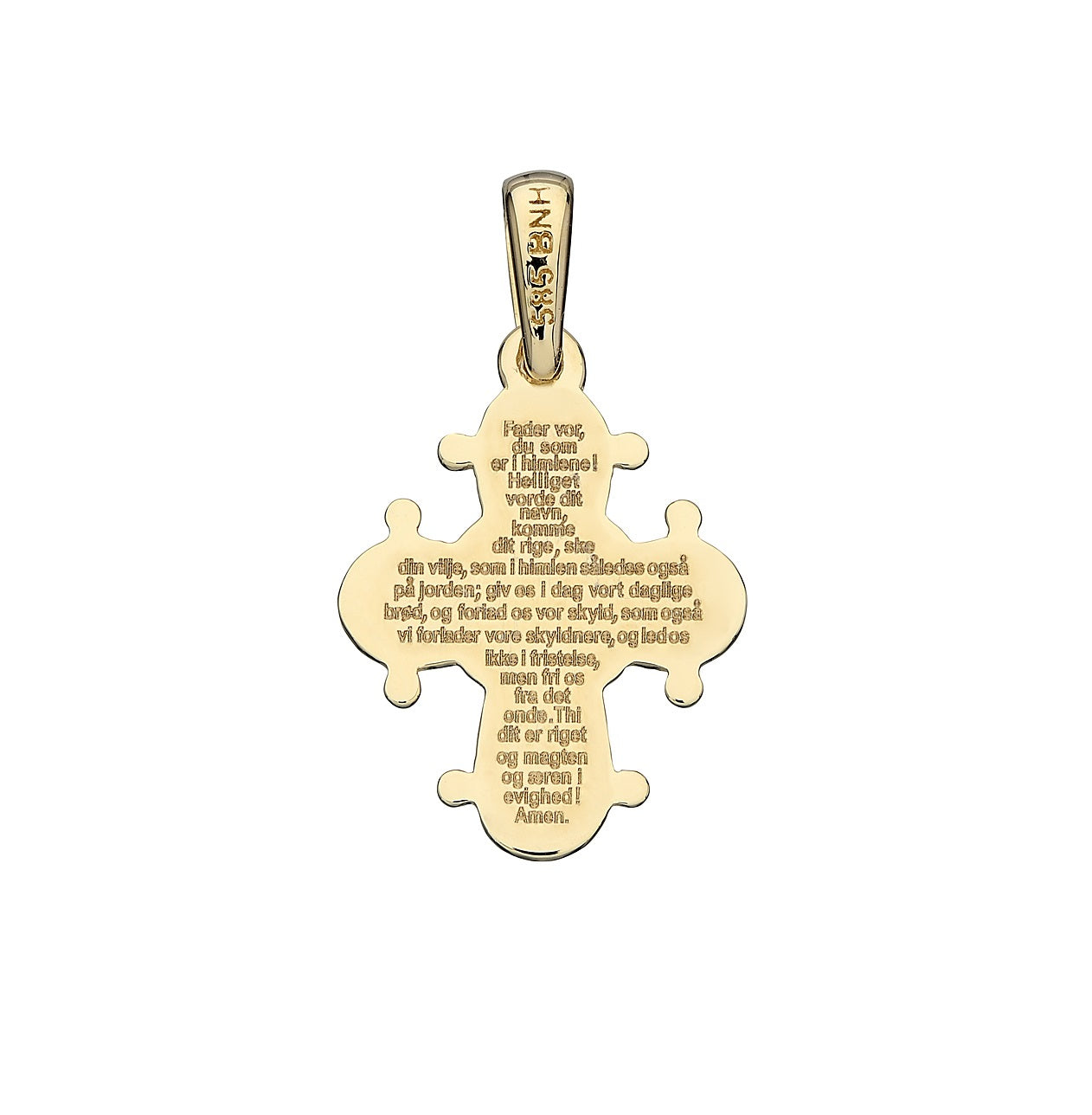Dagmarkors Fadervor Sølv Forgyldt 15x13mm, fra BNH
