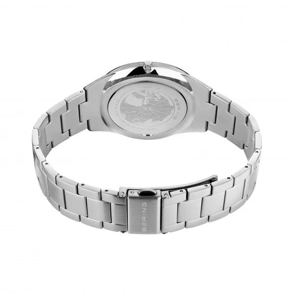 Bering Ultra Slim poleret/børstet sølv 17240-707, fra Bering