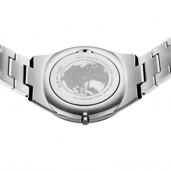 Bering Ultra Slim poleret/børstet sølv 17240-707, fra Bering