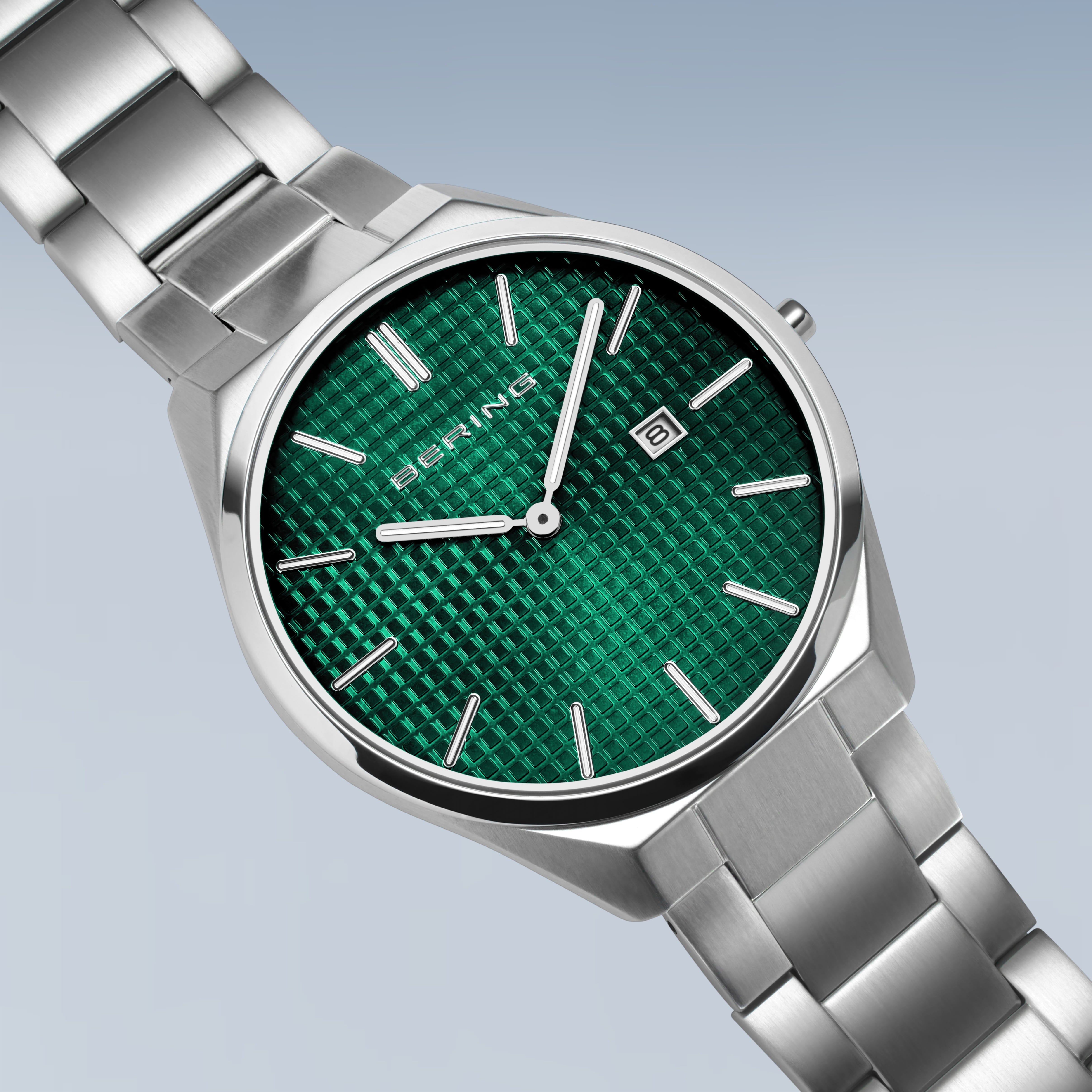 Bering - Ultra Slim | poleret/børstet sølv | 17240-708, fra Bering