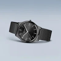 Bering - Ultra Slim | poleret/børstet sort | 18340-222