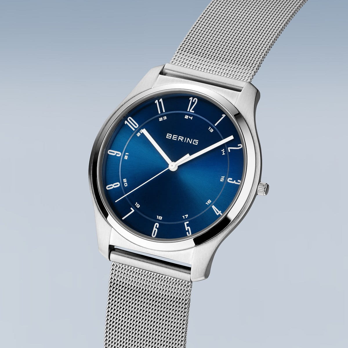 Bering - Ultra Slim | poleret/børstet sølv | 18340-307