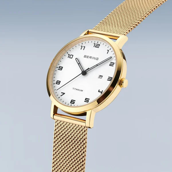 Bering - Titanium | poleret/børstet guld | 18634-334