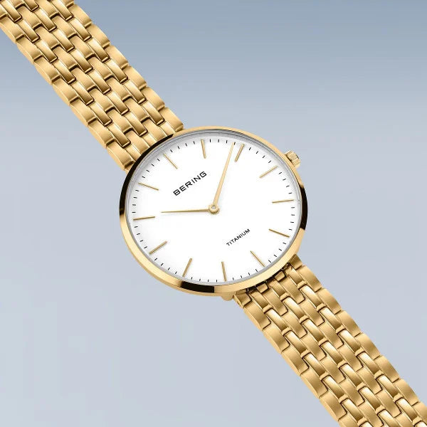 Bering - Titanium poleret guld 19334-334, fra Bering