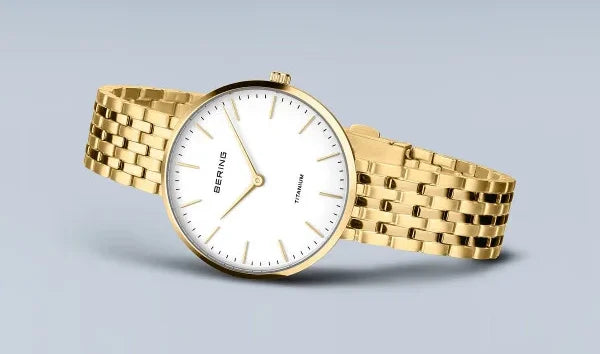 Bering - Titanium poleret guld 19334-334, fra Bering