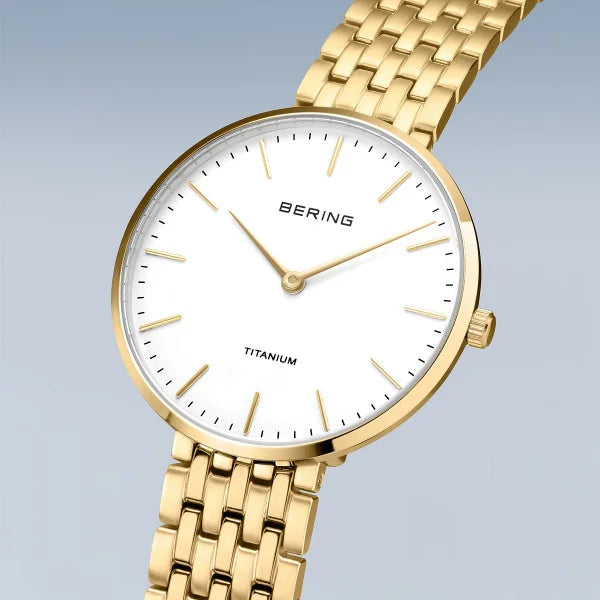 Bering - Titanium poleret guld 19334-334, fra Bering