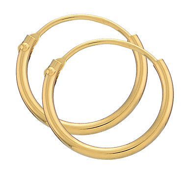 Creoler 14kt Guld Bredde 1,3 mm, i red-gold, fra BNH