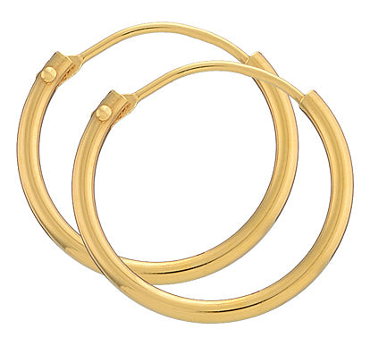 Creoler 14kt Guld Bredde 1,3 mm, i red-gold, fra BNH