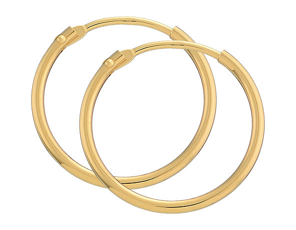 Creoler 14kt Guld Bredde 1,3 mm, i red-gold, fra BNH