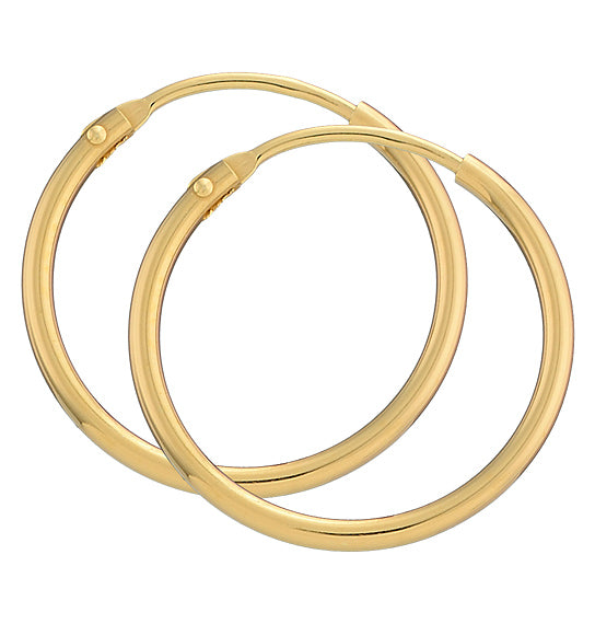 Creoler 14kt Guld Bredde 1,5 mm, i red-gold, fra BNH