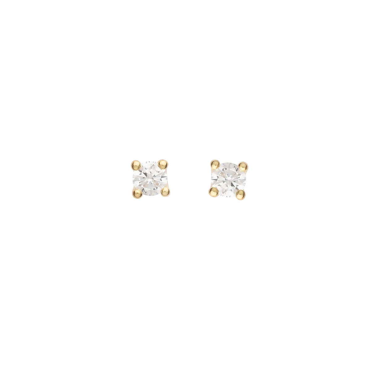 L&G Øreringe 8 kt guld zirkonia 402323 foto 1