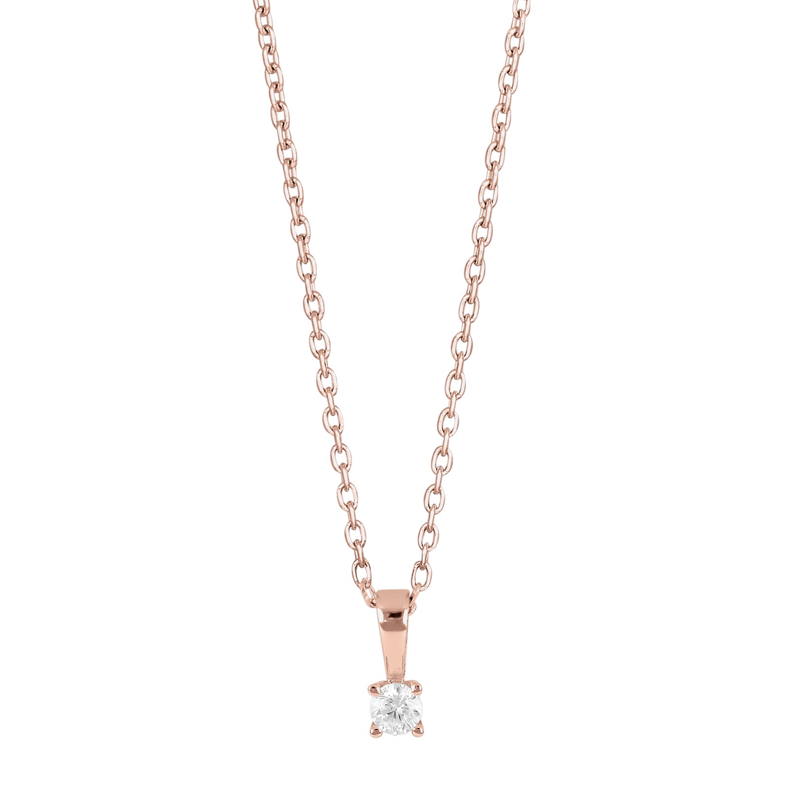 Rosafg Sølv vedhæng 3mm grab HEGENOR, fra Joanli Nor