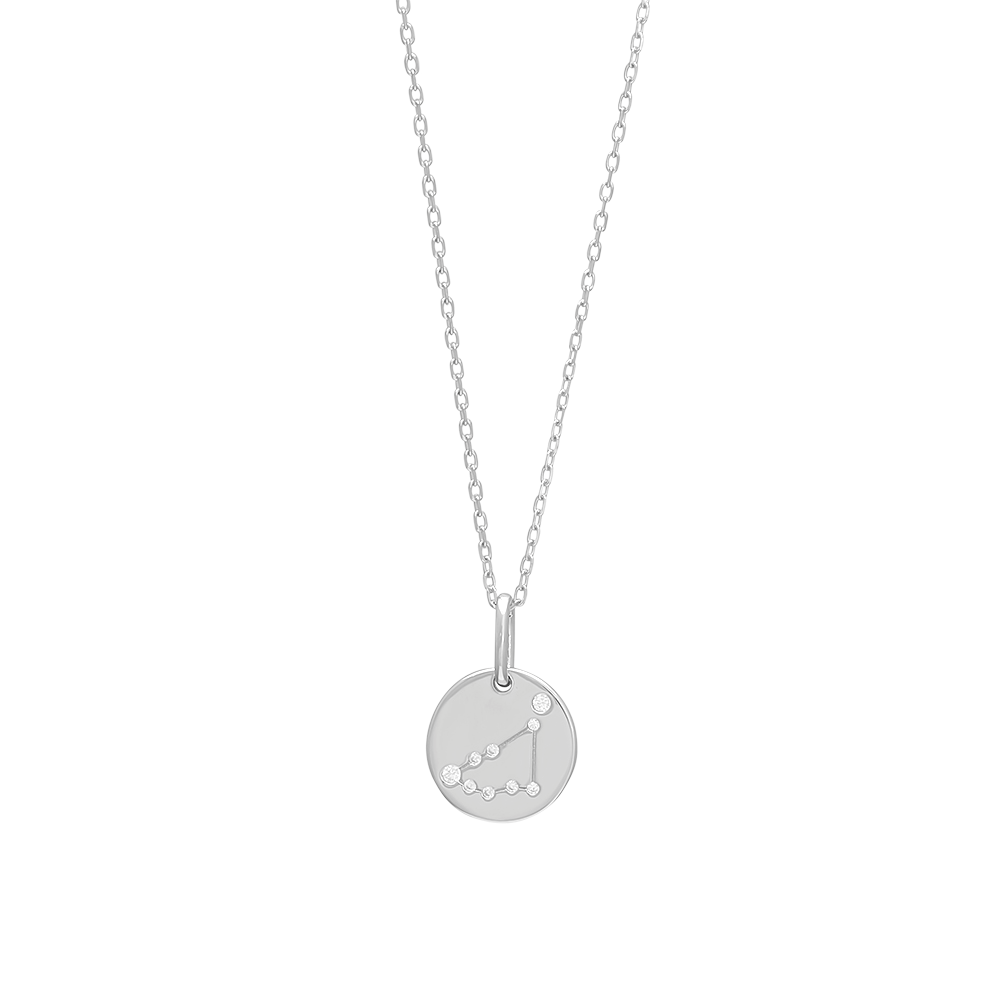 Rhd. sølv kæde ESTELNOR 12mm stenbuk, fra Joanli Nor