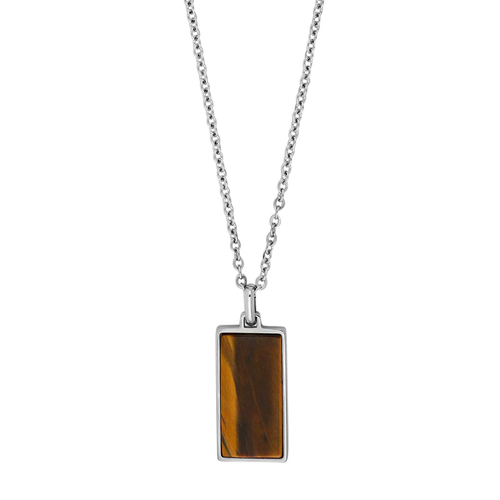 SON kæde stål med yellow tiger eye, fra SON of NOA