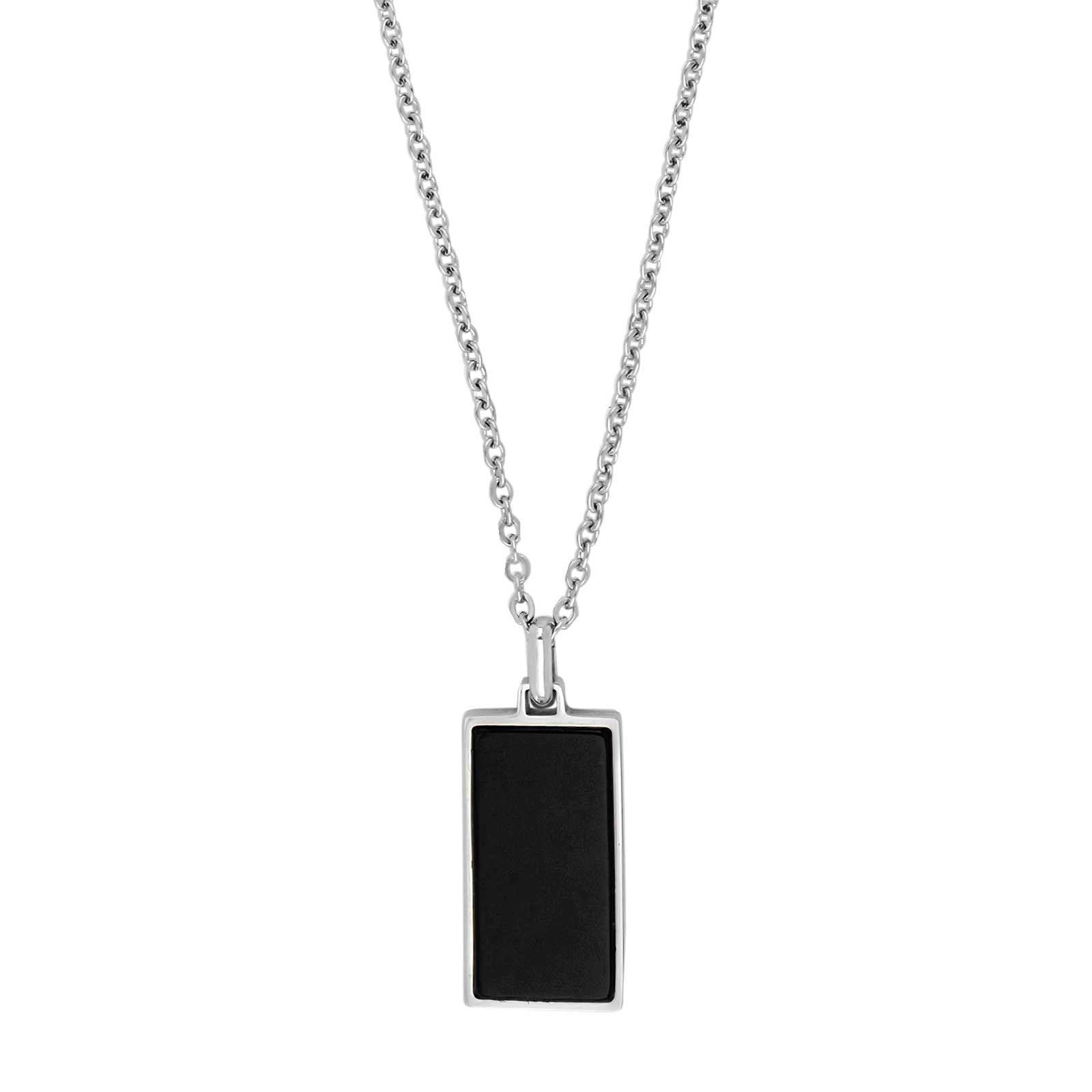 SON kæde stål med black agate, fra SON of NOA