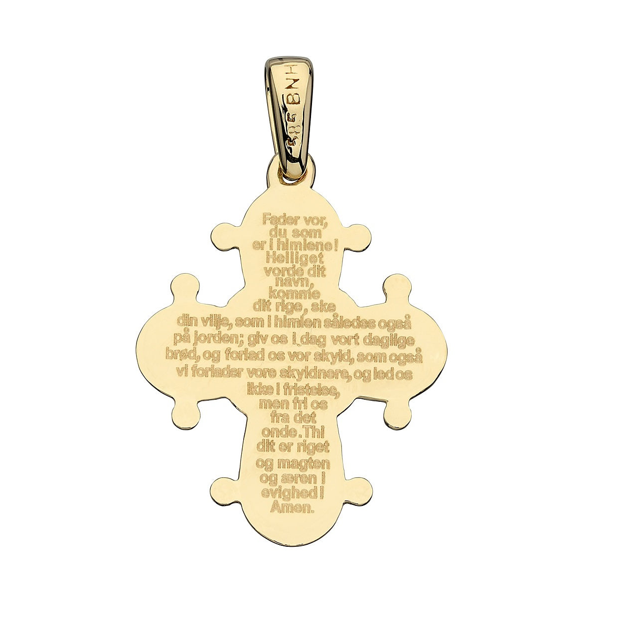 Dagmarkors Fadervor Sølv Forgyldt 20x17mm, fra BNH