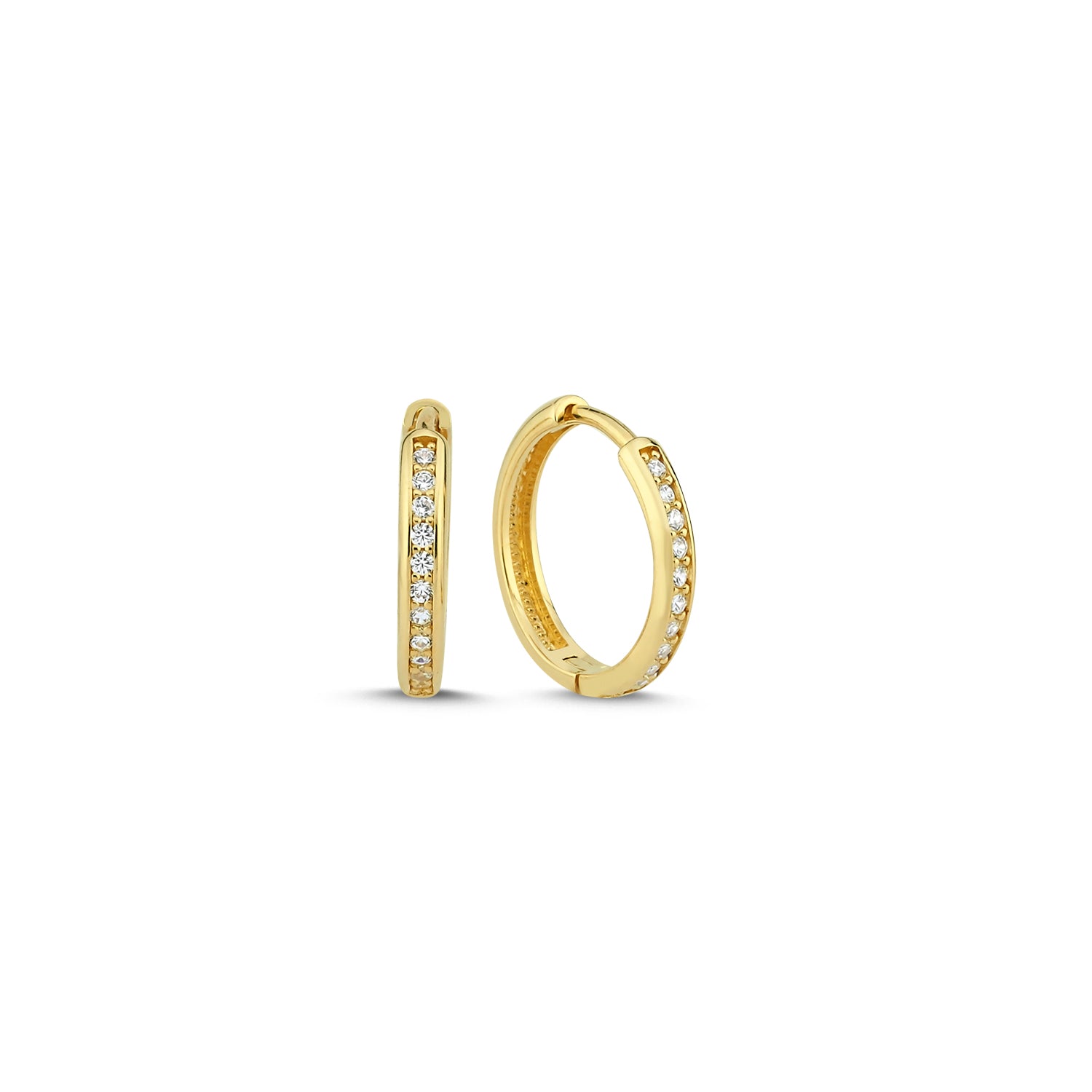 Melfia Øreringe 14.5 mm - 2344 214F, i gold, til female, fra Melfia