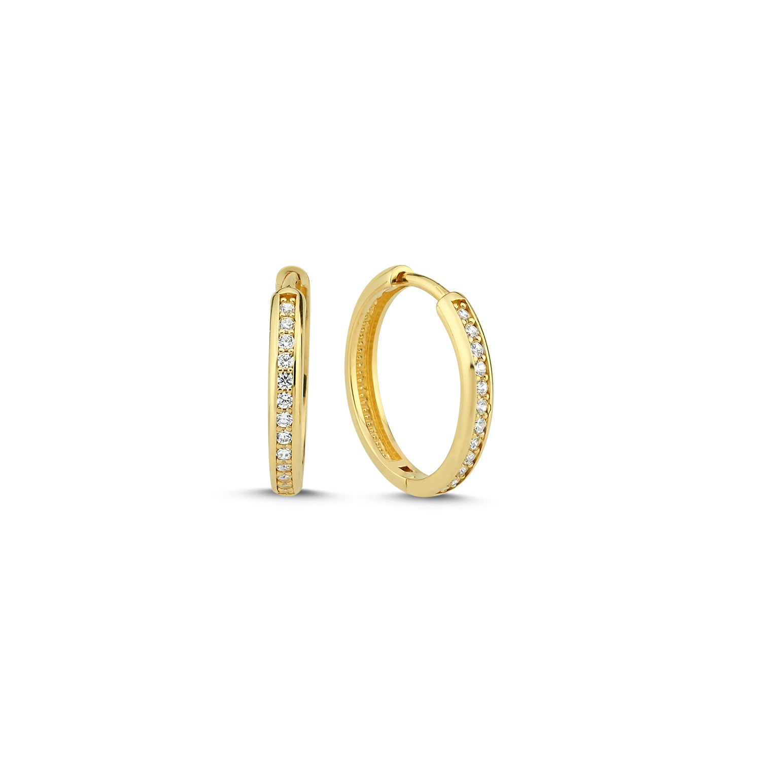 Melfia Øreringe 16 mm - 2345 214F, i gold, til female, fra Melfia