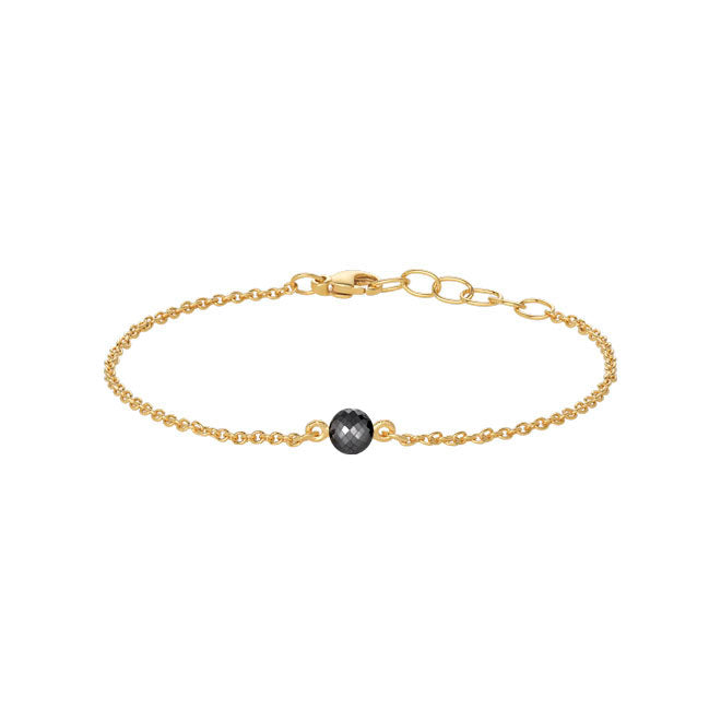 Heiring Armbånd M. Sort Diamond, fra Heiring
