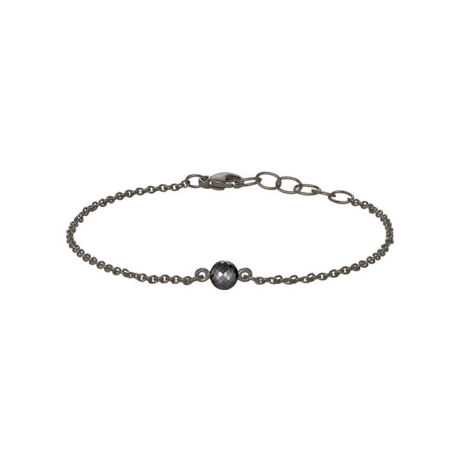 Heiring Armbånd M. Sort Diamond, fra Heiring