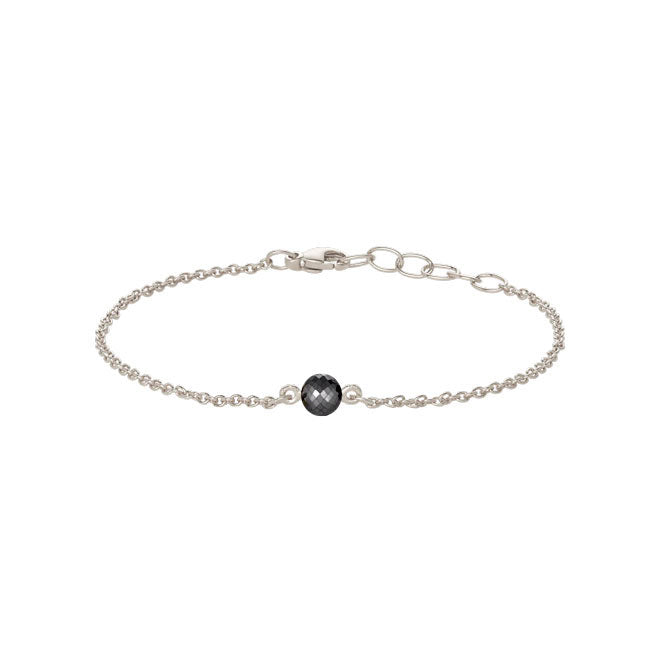 Heiring Armbånd M. Sort Diamond, fra Heiring