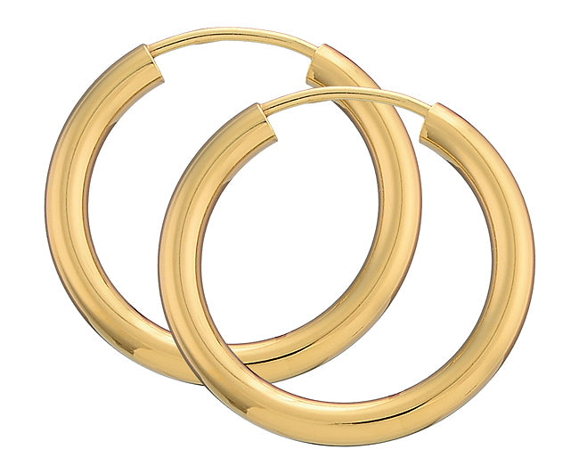 Creoler 14kt Guld Bredde 2,5 mm, i red-gold, fra BNH