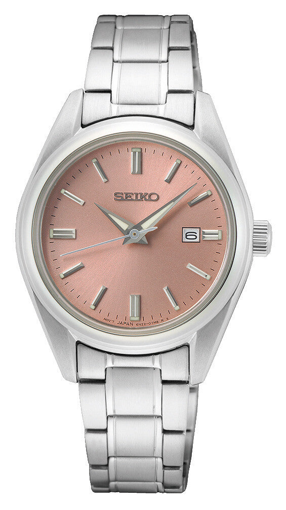 Seiko Classic SUR529P1 med rosa urskive