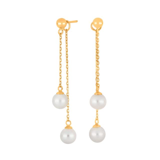 Siersbøl 8kt. guldørehænger, i gold, fra Siersbøl