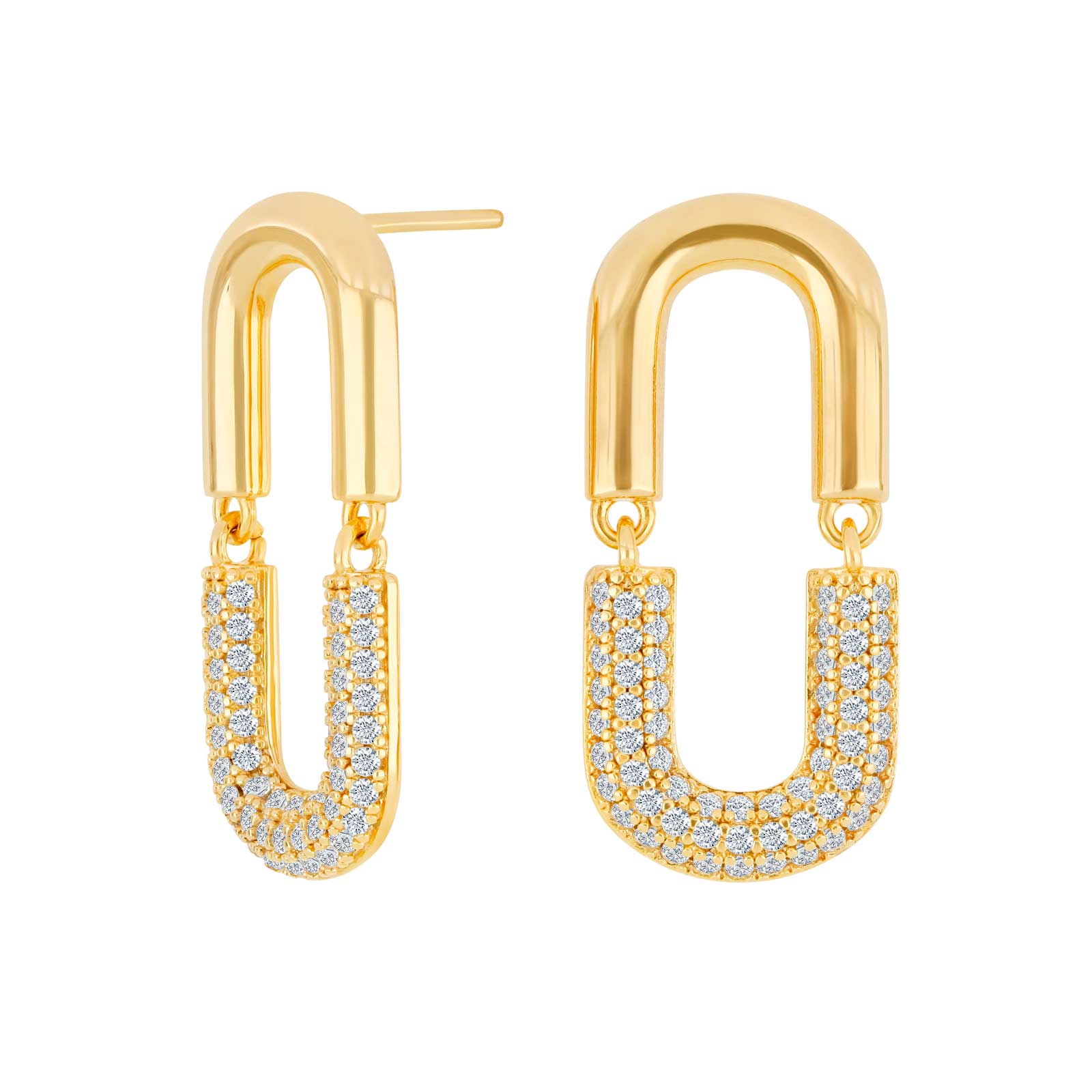 Forgyldt sølv ørehængere KORANOR, fra Joanli Nor