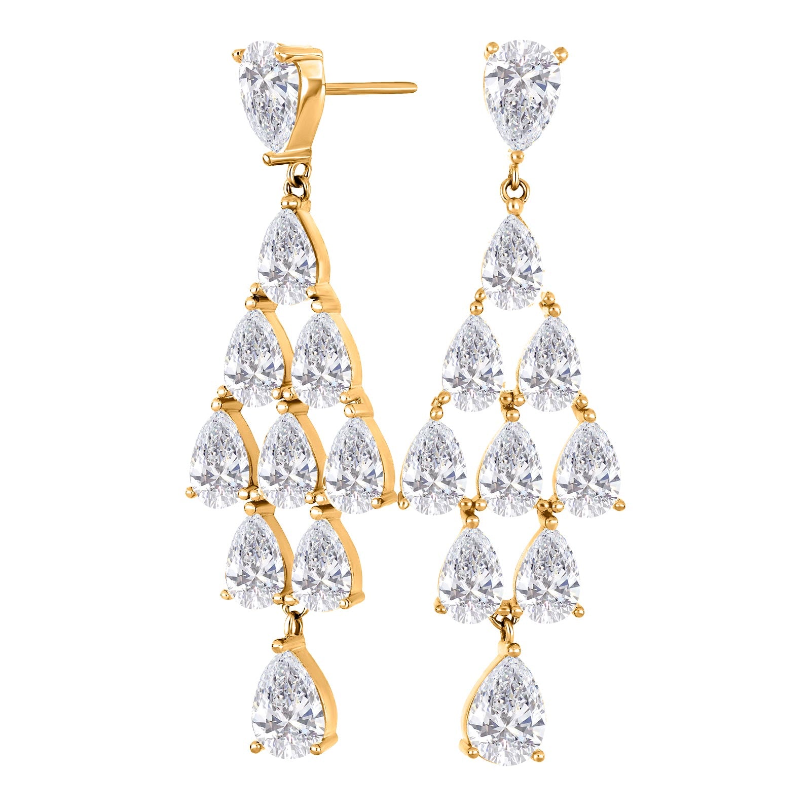 Forgyldt sølv ørehængere LOTTENOR, fra Joanli Nor