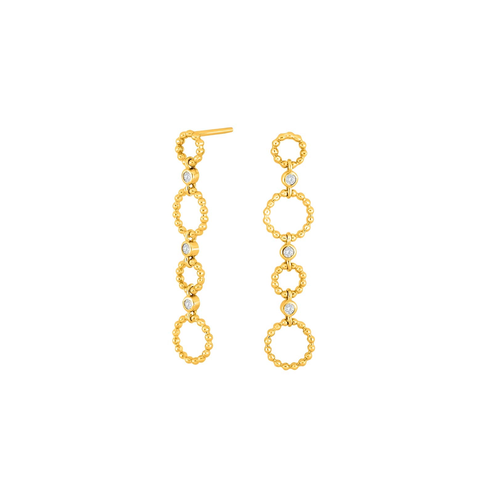 Forgyldt ørehængere MARIENOR 3, fra Joanli Nor