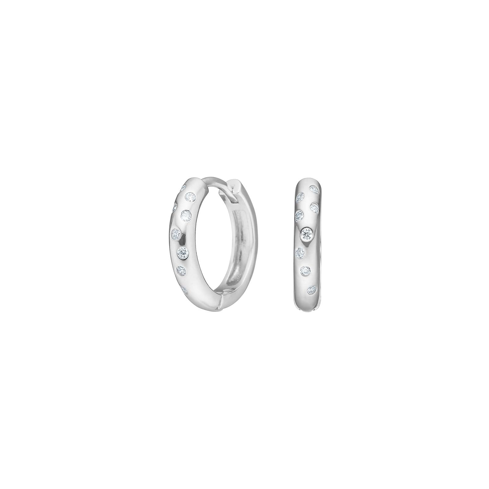 Rhd. sølv creoler POPNOR, fra Joanli Nor