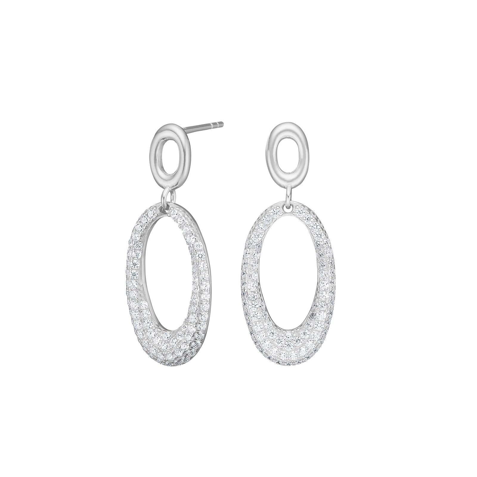 Rhd. sølv ørestikker PARISANOR, fra Joanli Nor