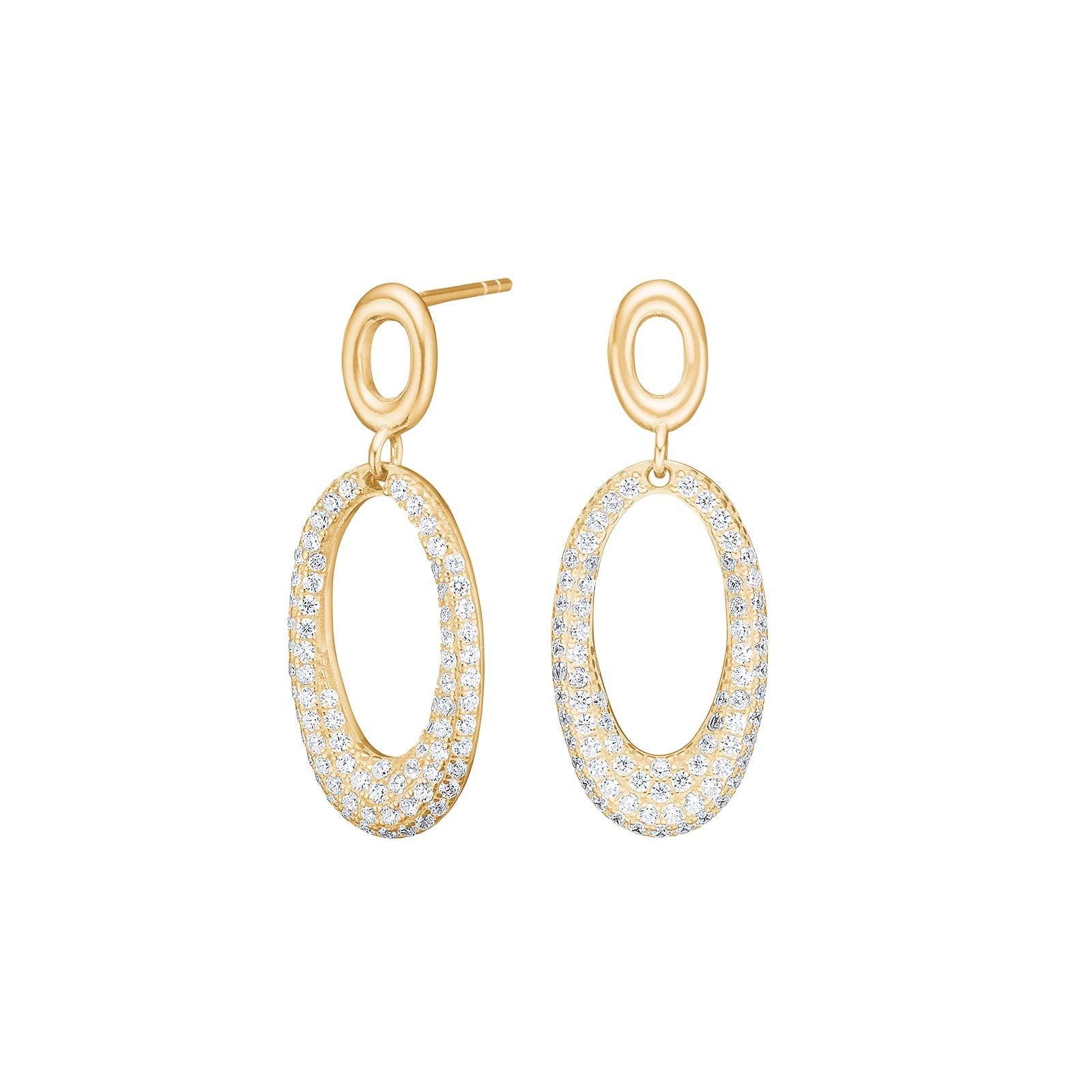 Forgyldt sølv ørestikker PARISANOR, fra Joanli Nor