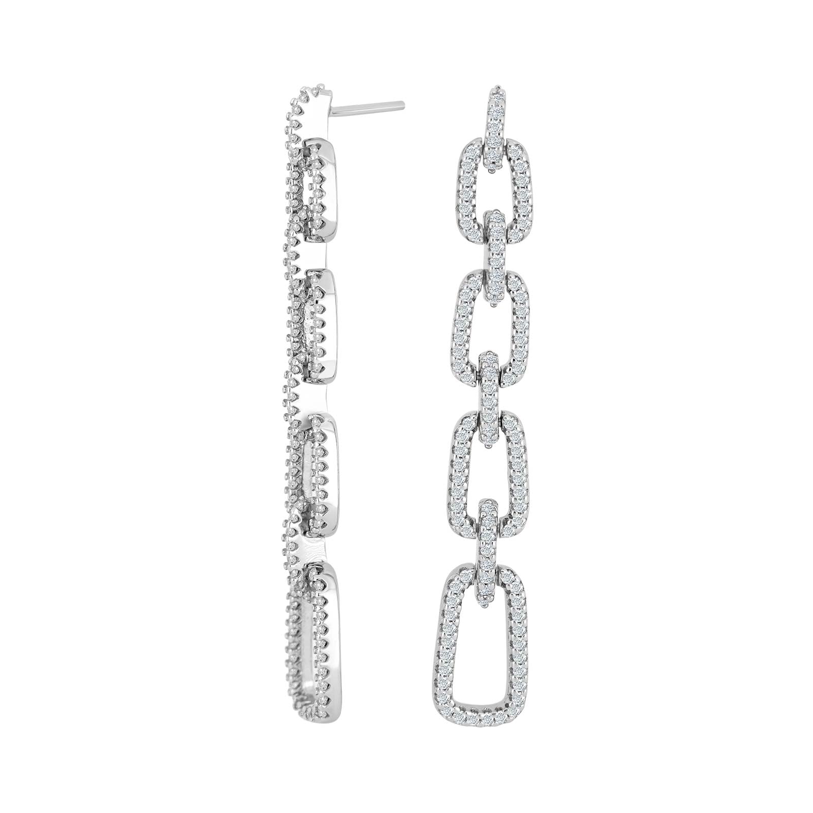 Rhd. Sølv ørehængere MIMINOR kantet, fra Joanli Nor